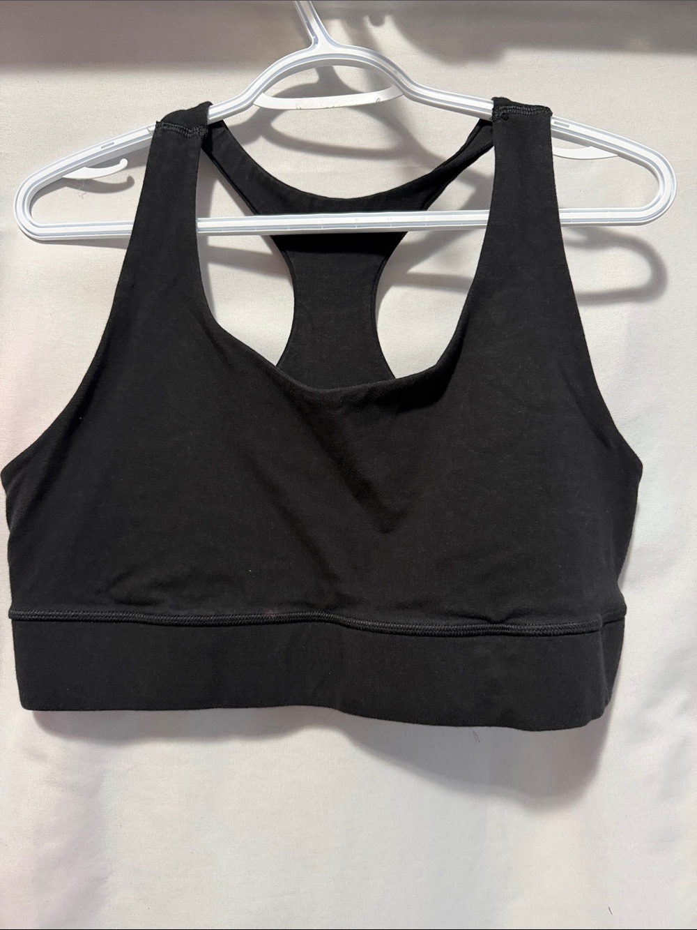Hanes Black Racerback Sports Bra - Women's Active Comfort